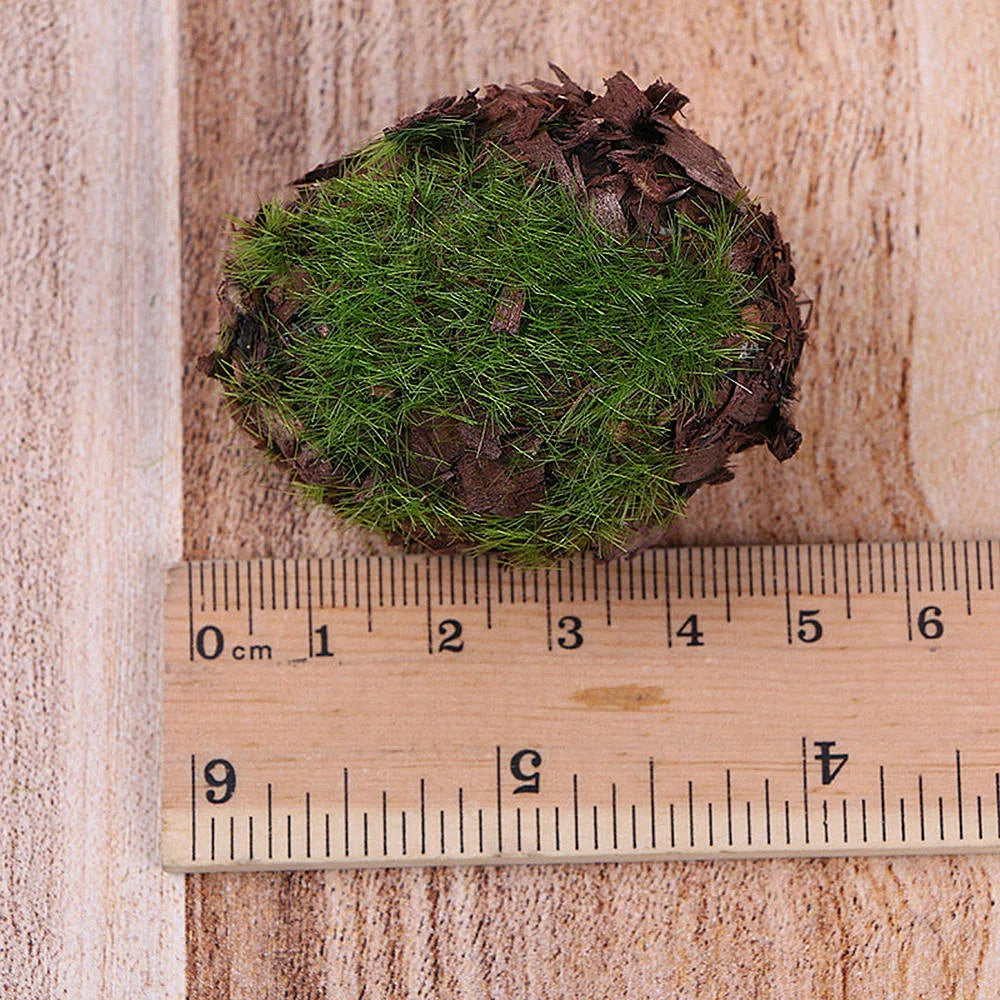 6pcs/Pack Artificial Green Moss Stones