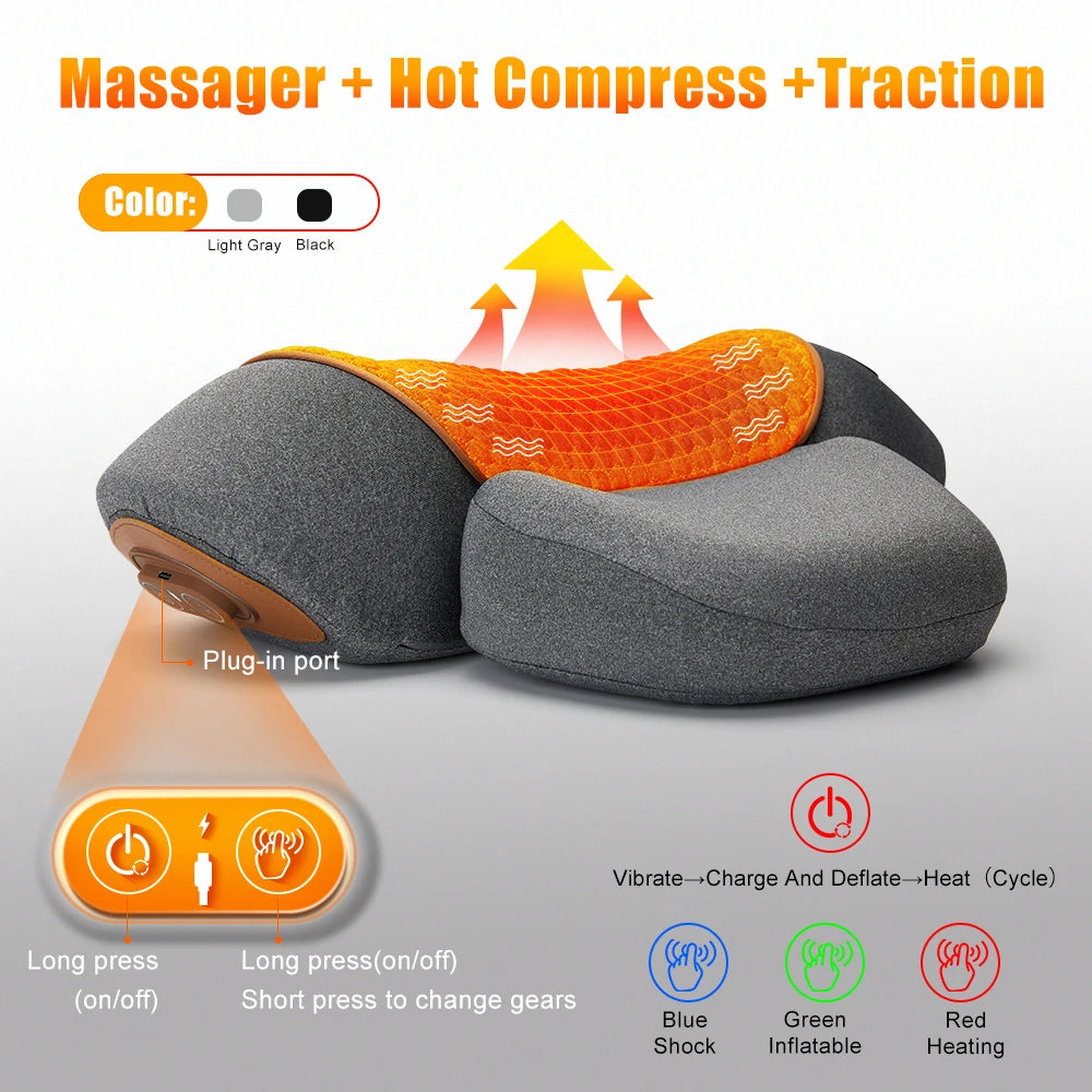 COSSEAL Electric Neck Massage Pillow