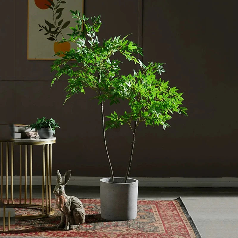 180cm Artificial Ficus and Nandina Tree