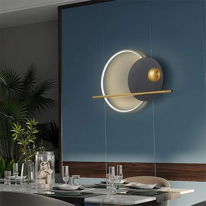 HomeLover Art Deco Circle Wall Light