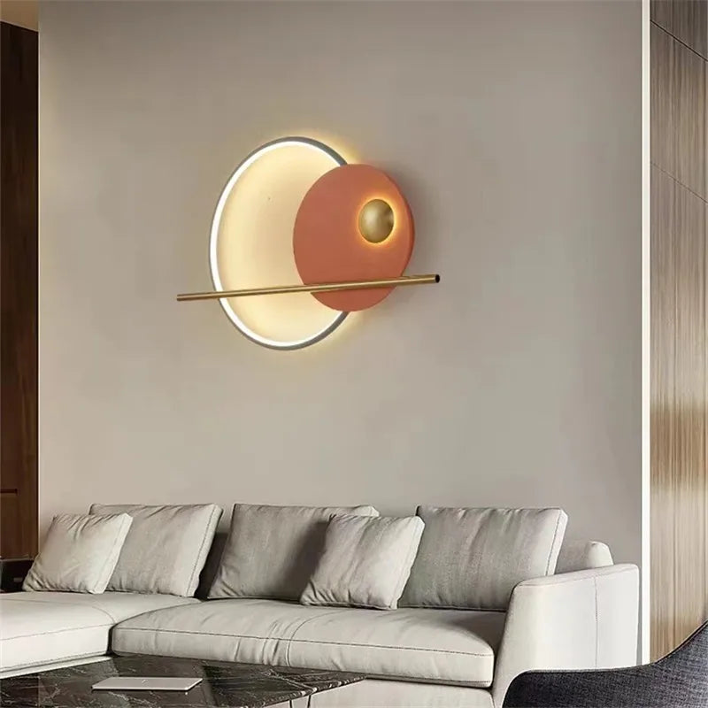 HomeLover Art Deco Circle Wall Light