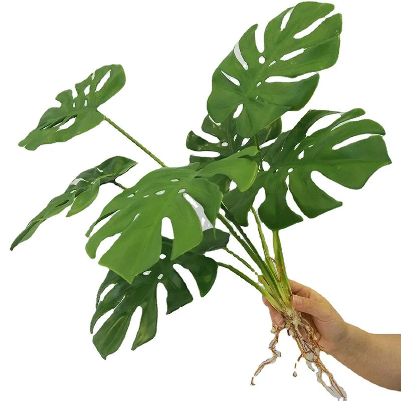 Large Tropical Monstera Artificial Palm Tree