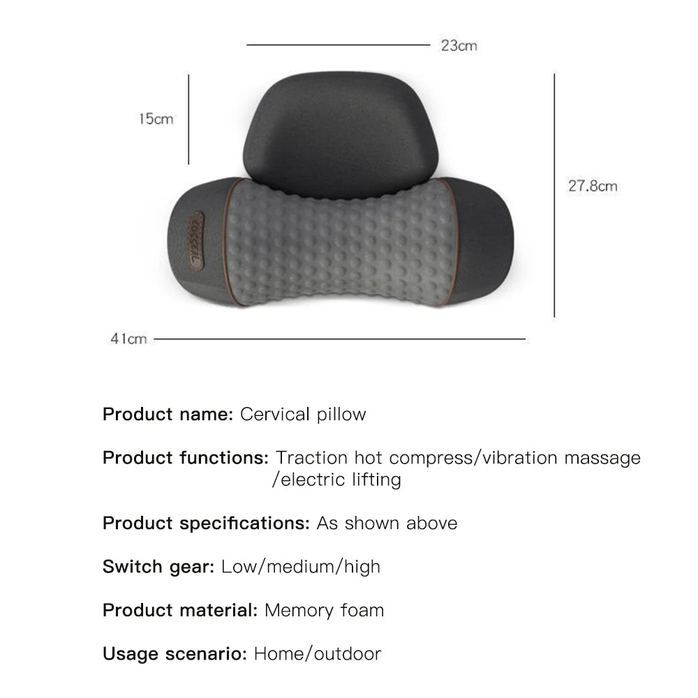 COSSEAL Electric Neck Massage Pillow