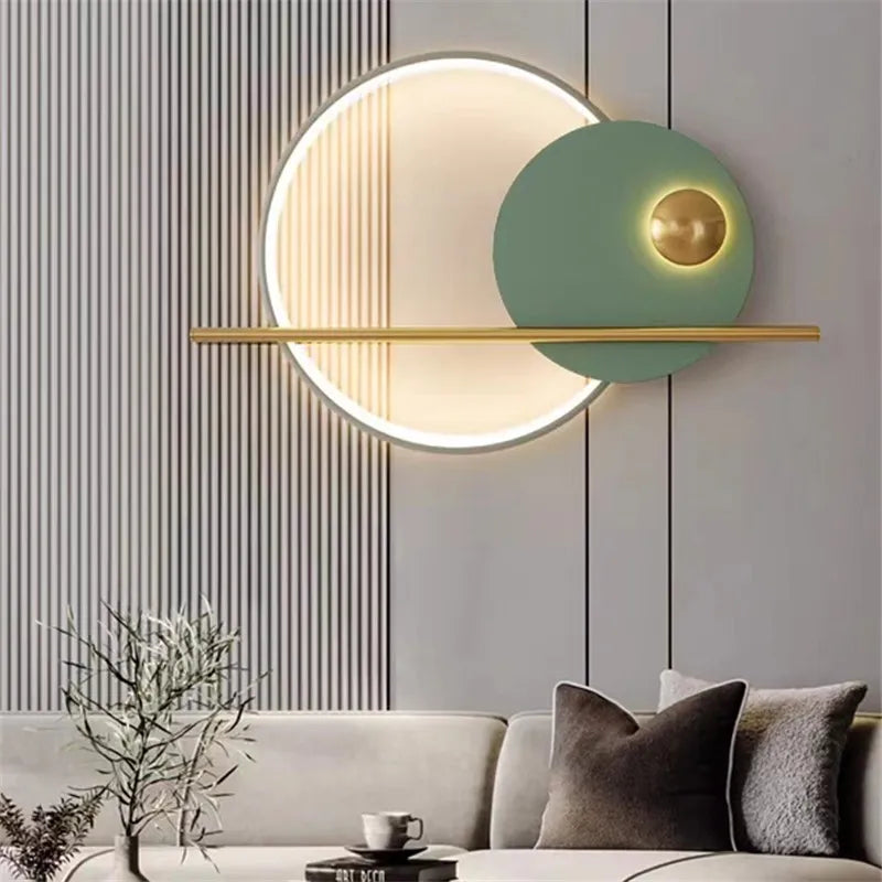 HomeLover Art Deco Circle Wall Light