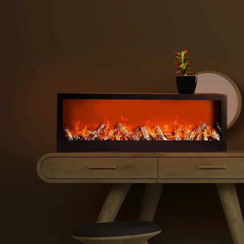 LED Simulated Firewood Fireplace