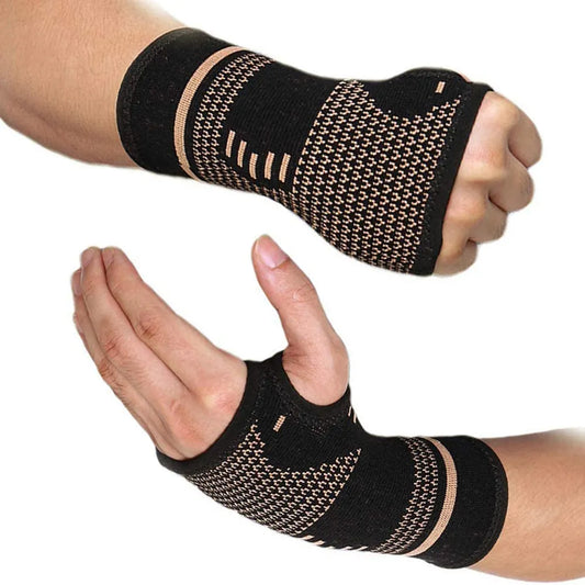 Copper-Infused Compression Wrist Sleeve