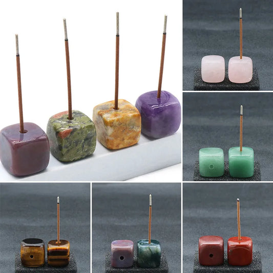 Minimalist Natural Stone Incense Stick Base Holder